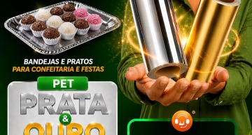 Procura PET METALIZADO OURO e PRATA para laminação na palma da sua mão?                  Chame a Celimar Filmes
